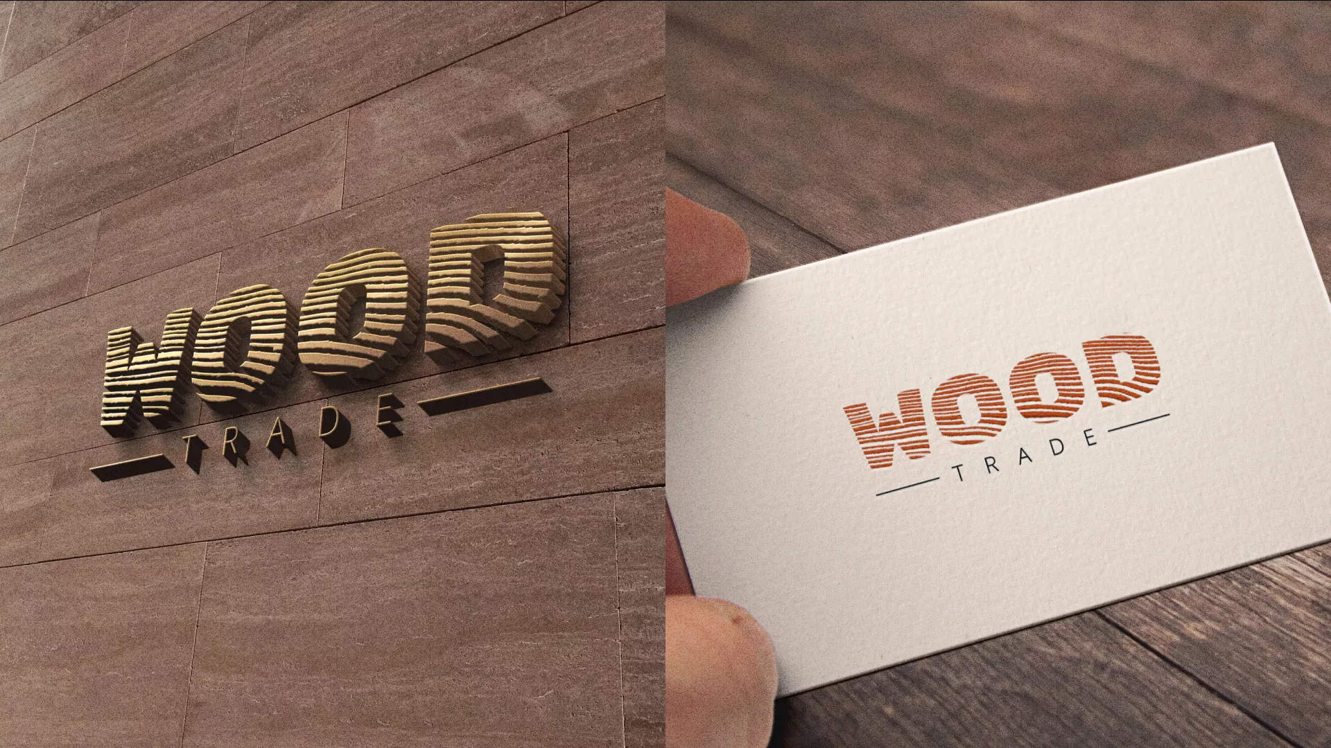 Разработка логотипа для компании «Wood Trade» в Ревде